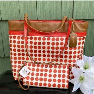 Coach Vintage Retro Tote & Wallet Wristlet 2-Piece Set